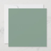 Modern Groenery | Vierkant Trouwkaart Kaart (Achterkant)
