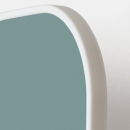 Modern Groom Weddenschap met groen script Pickleball Paddle (Links Detail)