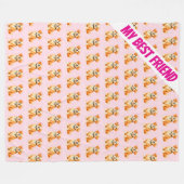 Modern Grooming Dog Personalized Collection Fleece Deken (Voorkant (Horizontaal))