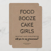 Modern GROOMSMAN / BEST MAN Grappig Voorstel Kaart (Voorkant / Achterkant)