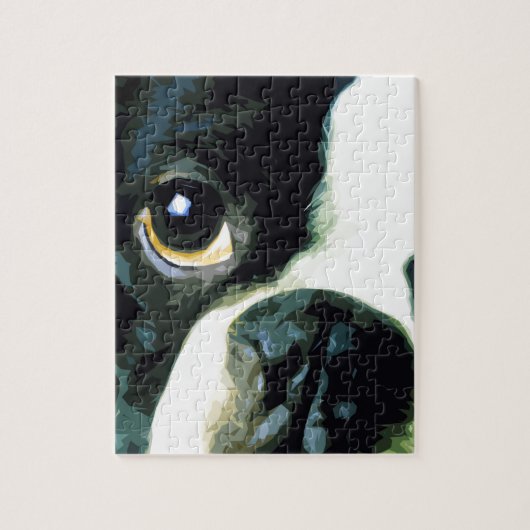 modern groot Boston Terrier Legpuzzel (Verticaal)
