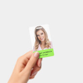 Modern Groot Foto Personeel QR ID Badge (Handheld)