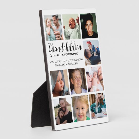 Modern | Grootkinderen | Fotocollage Fotoplaat (Zijkant)