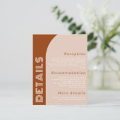 Modern Groovy Arch Retro Terracotta Wedding (Staand voorkant)