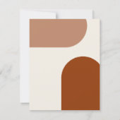 Modern Groovy Arch Retro Terracotta Wedding (Achterkant)