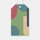 Modern Groovy Colorful Abstract Chic Retro Wedding Cadeaulabel (Achterkant)