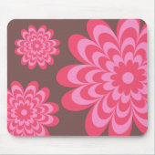 Modern Groovy Daisies Mousepad Muismat (Voorkant)