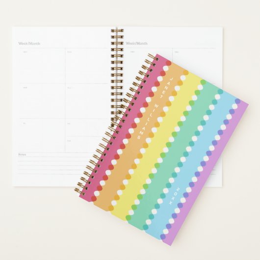 Modern Groovy Rainbow LGBTQIA+ Planner (Display)