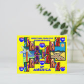 MODERN GROTE BRIEF INDIANA GREETINGS BRIEFKAART! BRIEFKAART (Staand voorkant)