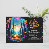 Modern Grove Enchanted Baby shower Kaart (Staand voorkant)