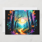 Modern Grove Enchanted Baby shower Kaart (Achterkant)