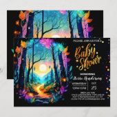 Modern Grove Enchanted Baby shower Kaart (Voorkant / Achterkant)