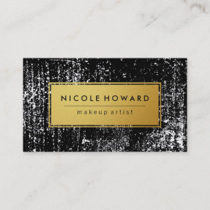 Modern Grunge en stijlvolle Faux Gold met Border Visitekaartje