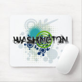 Modern Grunge Halftone Washington Mousepad Muismat (Met muis)