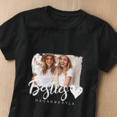Modern Grunge Hart Beste Vrienden BFF Foto T-shirt