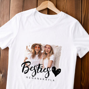 Modern Grunge Hart Beste Vrienden BFF Foto Tri-Blend Shirt