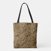Modern Grunge Leaf Pattern - Canvas tas (Achterkant)