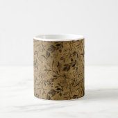 Modern Grunge Leaf Pattern - Coffee Mug Koffiemok (Center)