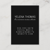 Modern Grunge Monogram Visitekaartje (Achterkant)