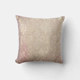 Modern Grunge Snake Skin Animal Pattern-kussen Kussen