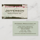 Modern Grunge Style Company Visitekaartje (Voorkant / Achterkant)