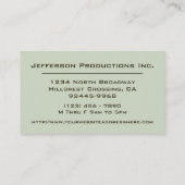 Modern Grunge Style Company Visitekaartje (Achterkant)