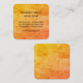 Modern Grunge Texture Vierkante Visitekaartje (Voorkant / Achterkant)