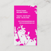 Modern Grunge Visitekaartje (Achterkant)