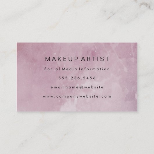 Modern Grunge Visitekaartje (Achterkant)