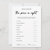 Modern Guess de juiste prijs Vrijgezellenfeest spe Kaart (Voorkant)