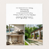 Modern Guest House Vacation Rental Three Photo Visitekaartje (Buitenkant ongevouwen)