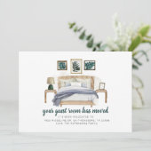 Modern Guest Room We hebben Boho Moving. Aankondiging (Staand voorkant)