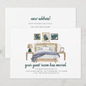 Modern Guest Room We hebben Boho Moving. Aankondiging (Voorkant / Achterkant)