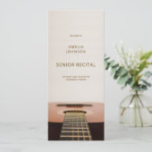 Modern Guitar Music Senior Recital Program List (Staand voorkant)