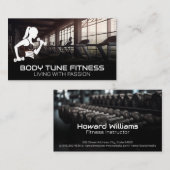 Modern Gym | Fitness Logo Visitekaartje (Voorkant / Achterkant)