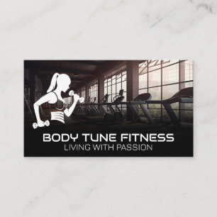 Modern Gym   Fitness Logo Visitekaartje