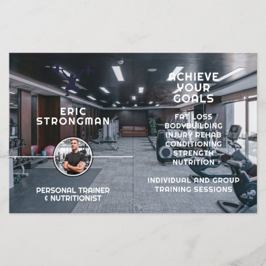 Modern Gym / Flyer Persoonlijke Trainer  (Voorkant)