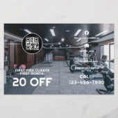 Modern Gym / Flyer Persoonlijke Trainer  (Achterkant)