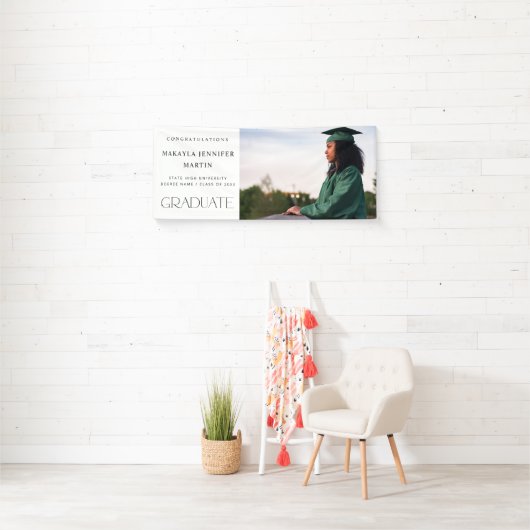 Modern H Foto Afstuderen banner - wit (Insitu)