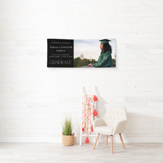 Modern H Foto Afstuderen banner - zwart (Insitu)