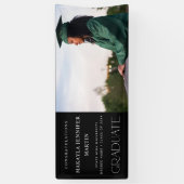 Modern H Foto Afstuderen banner - zwart (Verticaal)