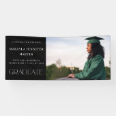 Modern H Foto Afstuderen banner - zwart (Horizontaal)