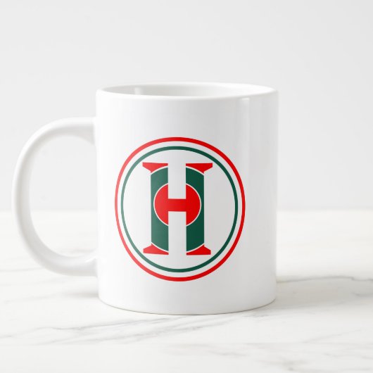 Modern H Letter Logo  Grote Koffiekop (Links)