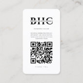 Modern Haar Schoonheidssalon Haarstylist Instagram Visitekaartje (Achterkant)