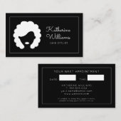 Modern Haarstylist Afsprakenkaartje (Voorkant / Achterkant)