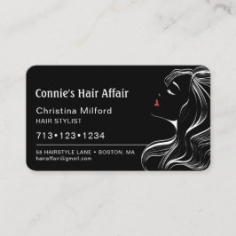 Modern Haarstylist-benoeming Visitekaartje