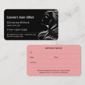 Modern Haarstylist-benoeming Visitekaartje (Voorkant / Achterkant)