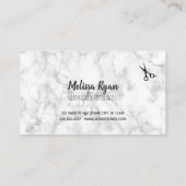 modern haarstylist marmer graniet visitekaartje (Achterkant)