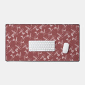 Modern Haarstylist Tools Pattern op Topaz Bureaumat (Keyboard & Muis)