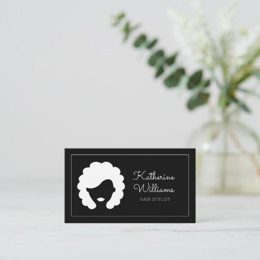 Modern Haarstylist Visitekaartje (Staand voorkant)